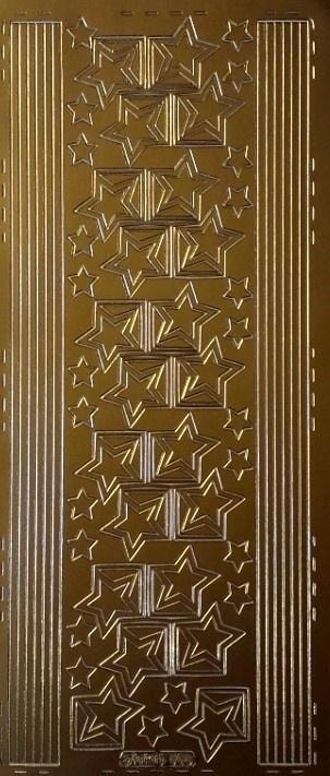 Openwork sticker border gold 10x23cm - ideal for scrapbooking