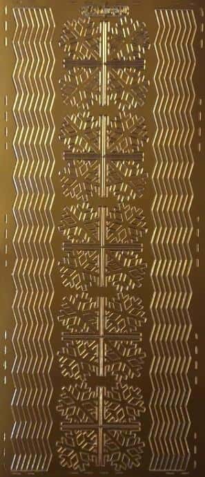 Galeria Hobby Openwork Sticker Border Gold 10x23cm - ideal for scrapbooking