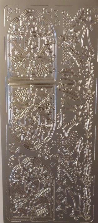 Openwork Sticker Silver 10x23cm - ideal for scrapbooking
