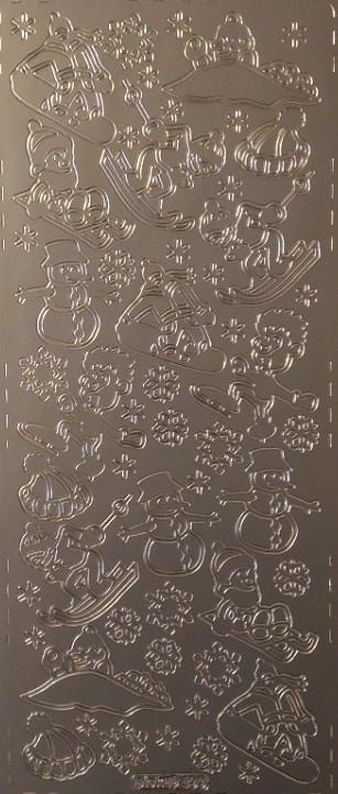 Openwork Sticker Silver 10x23cm - ideal for scrapbooking