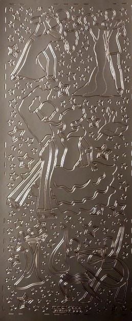 Galeria Hobby Openwork Sticker Gold 10x23cm - ideal for scrapbooking