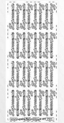 Openwork sticker Invitation silver - elegant addition to your celebrations