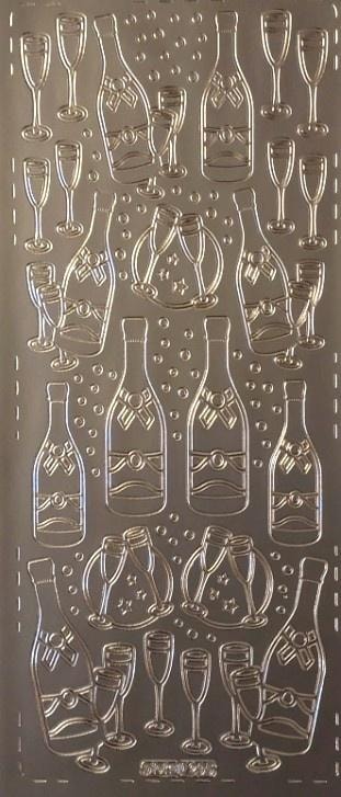 Galeria Hobby Openwork Sticker Silver - ideal for decorations