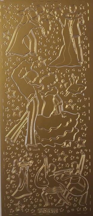 Galeria Hobby Golden Openwork Sticker - ideal for decorations and scrapbooking