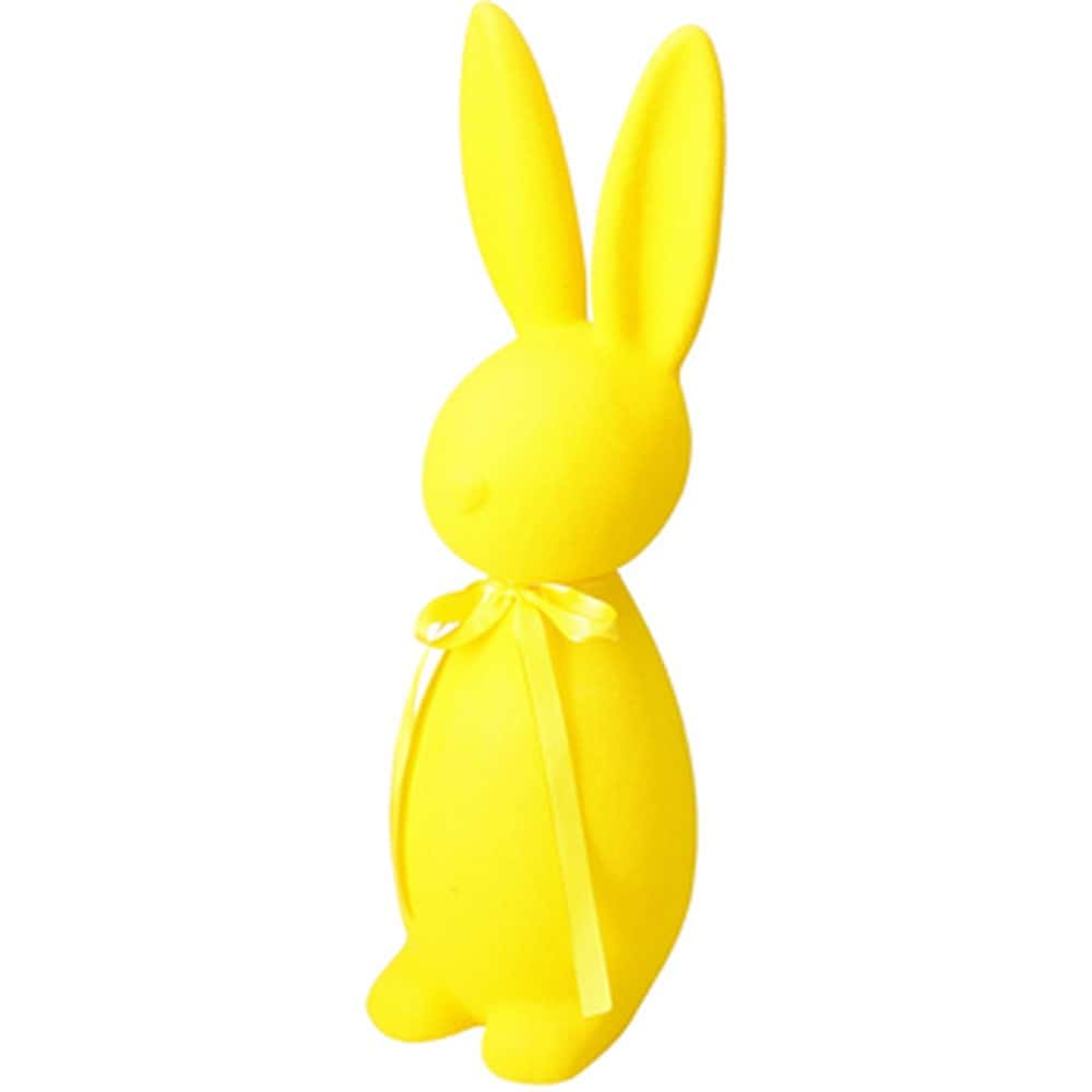 Standing Flocked Rabbit 40 cm - Spring Decoration