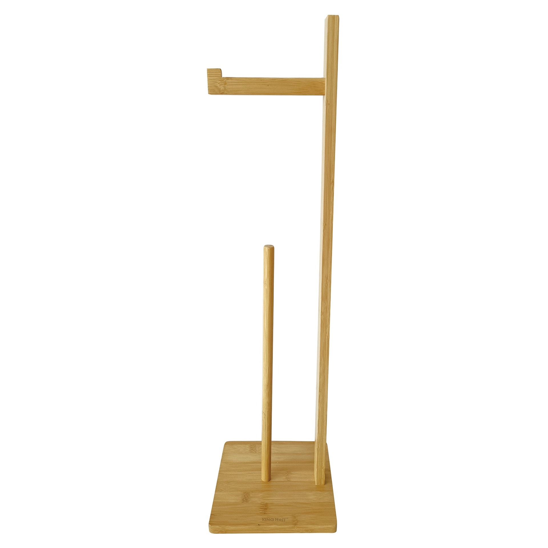 KINGHOFF Bamboo Toilet Paper Holder - Elegance and Functionality