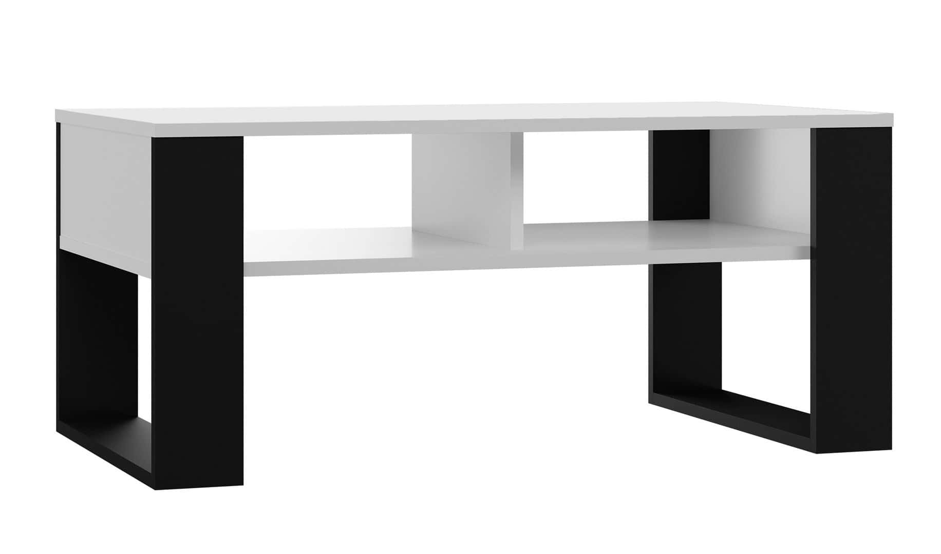 Coffee table Modern 2P white-black - modern design for your living room