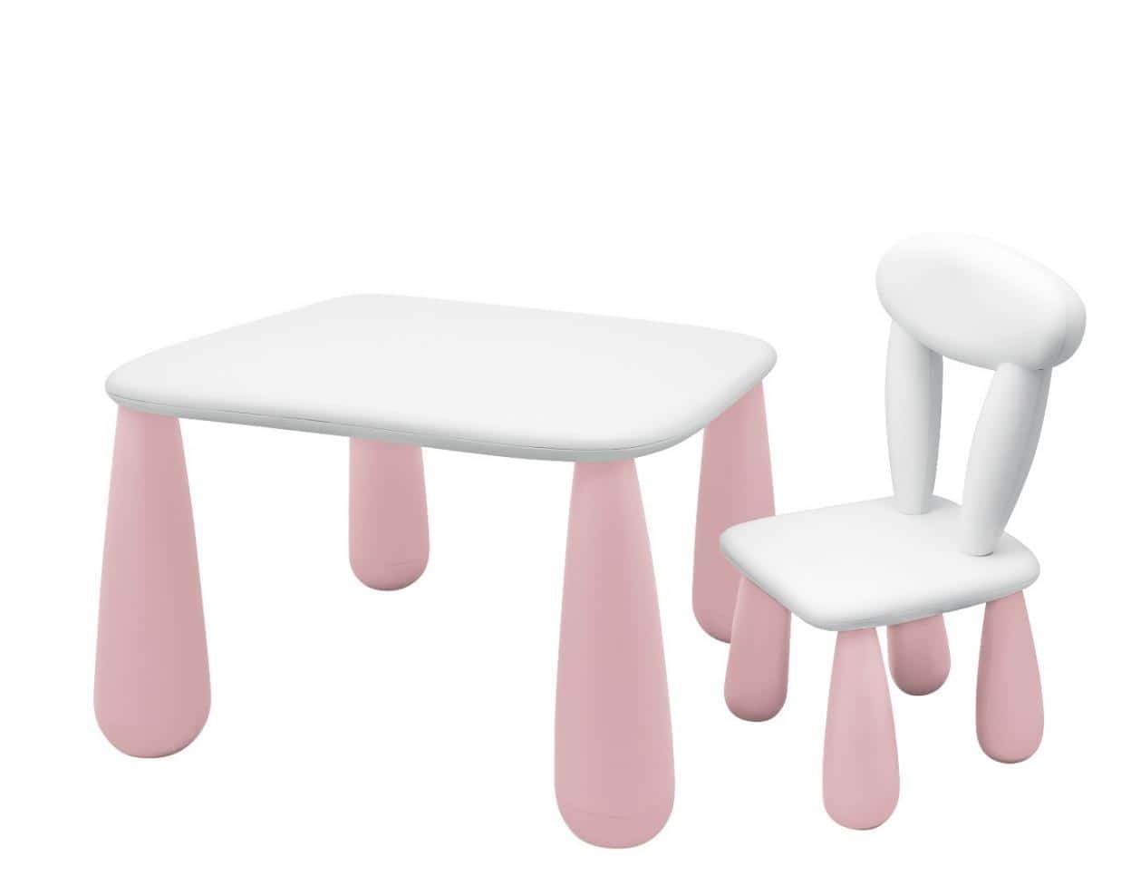 Maltex Children's table + chair Luna Classic pink - perfect set for playing and learning