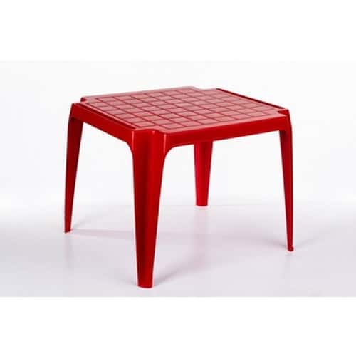 Red children's table - perfect for play and creativity