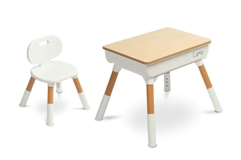 Lara Wood Children's table with chair - ideal for learning and playing