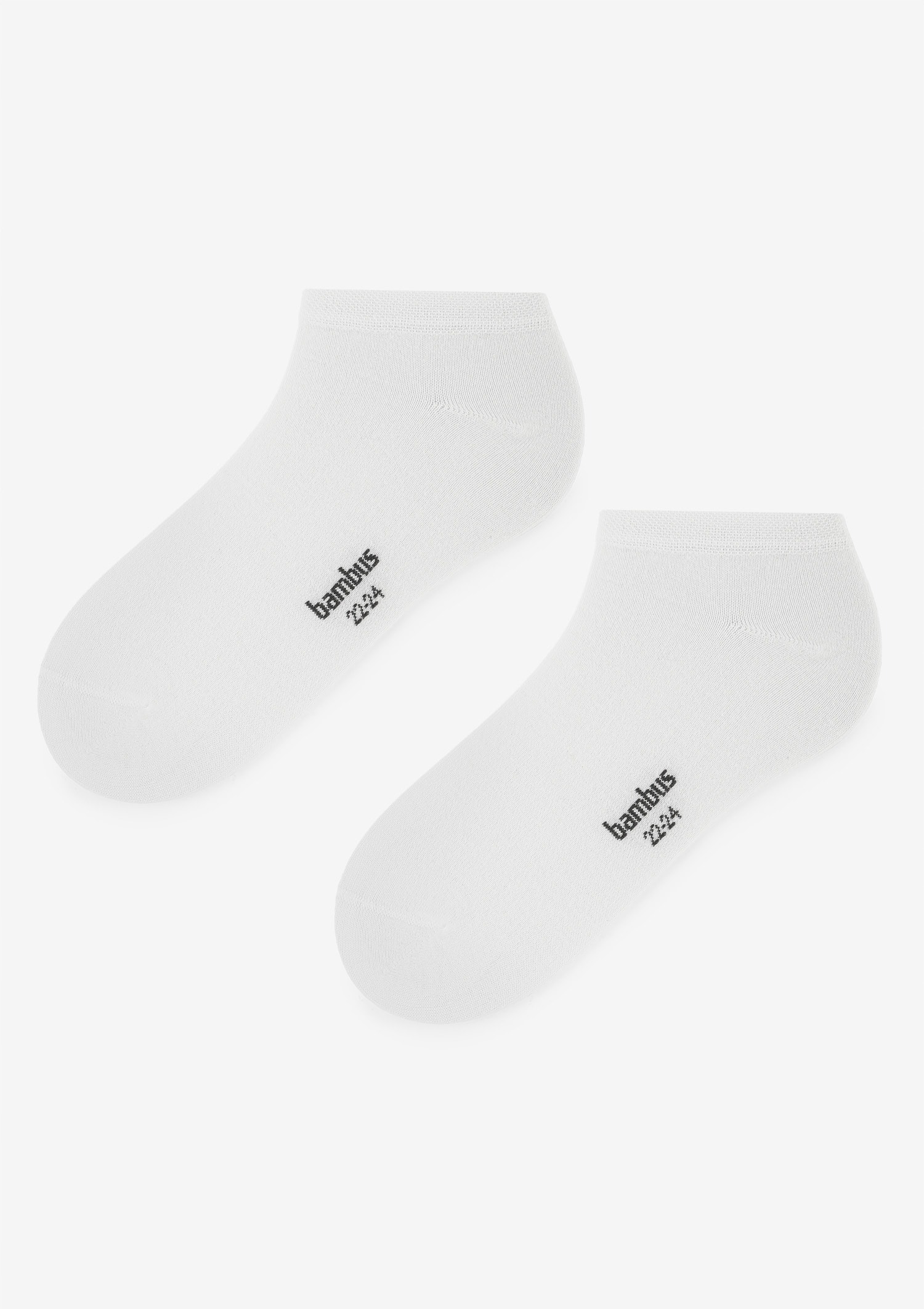 Bamboo women's sneaker socks white 39/42 - comfort and freshness for your feet