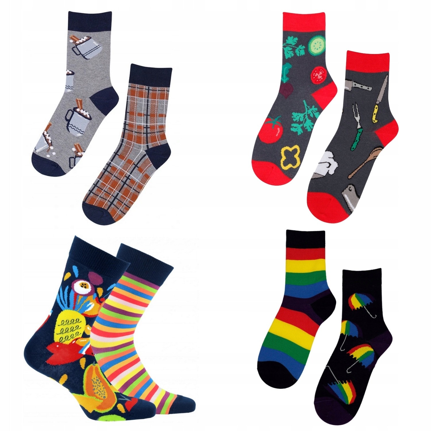 Funky Men's Footies - patterned socks for everyone