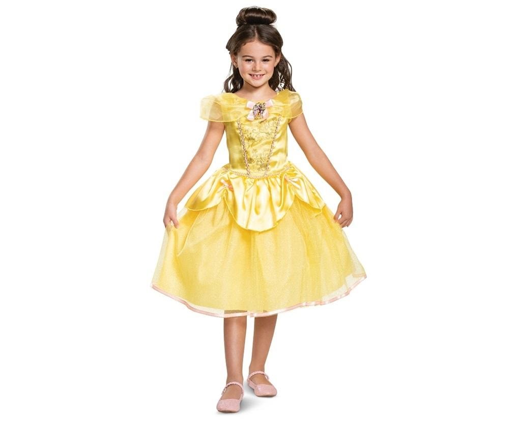 Belle Deluxe Costume - Carnival costume for girls, size M