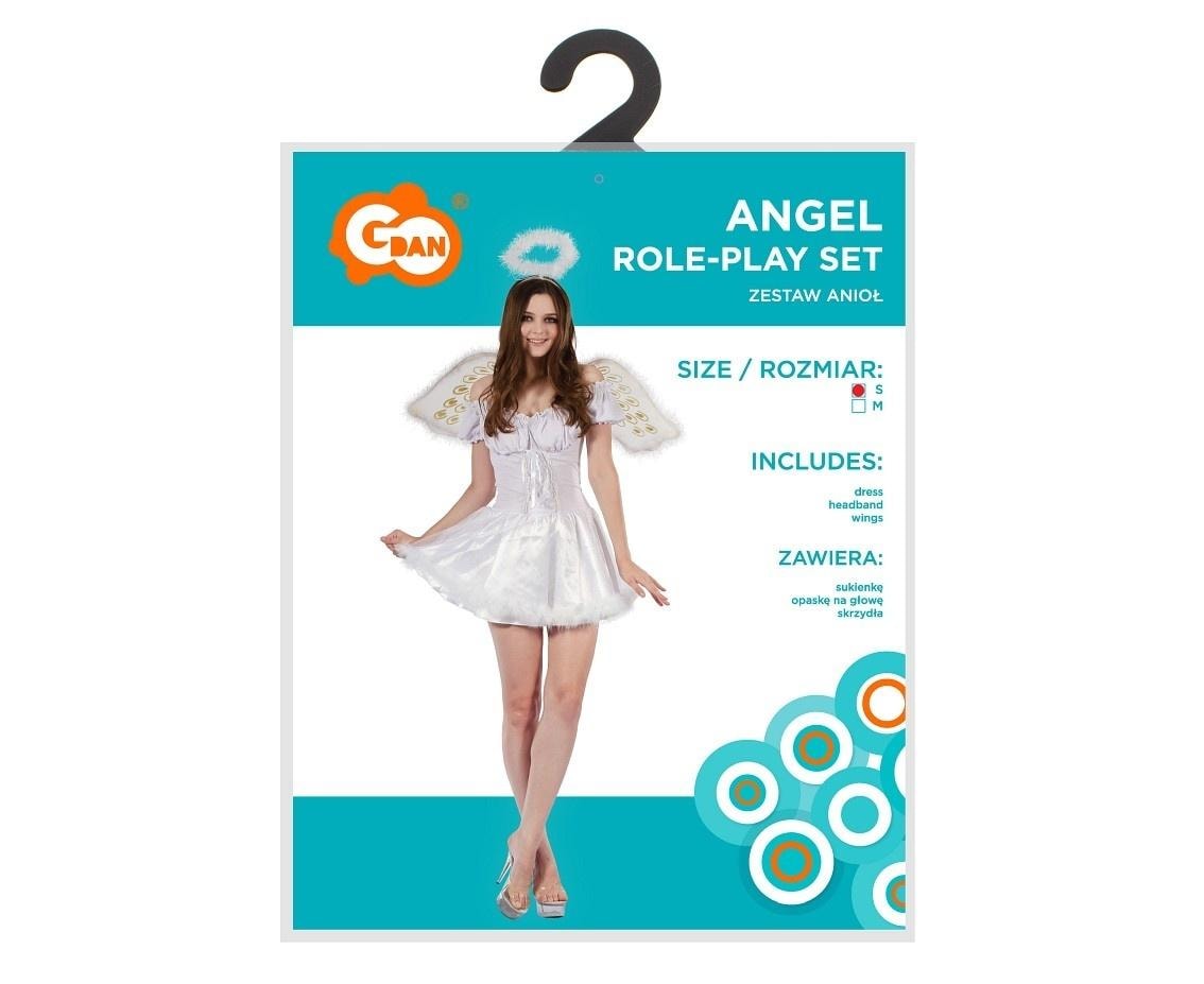 Godan Angel Costume for Adults Size S - perfect for carnival
