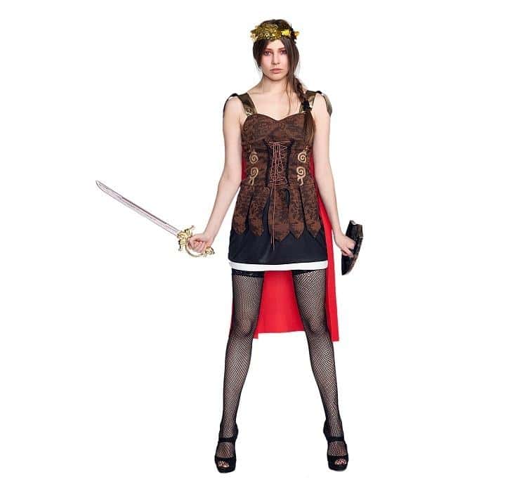 Godan Gladiatrix Costume for Adults Size 38 - perfect for carnival