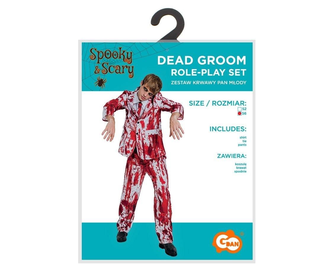 Godan Bloody Groom Costume - Size 56 (L) for Halloween