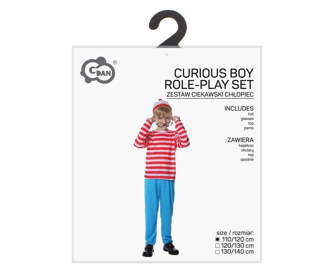 Godan Costume for children Curious Boy 110/120cm - perfect for carnival