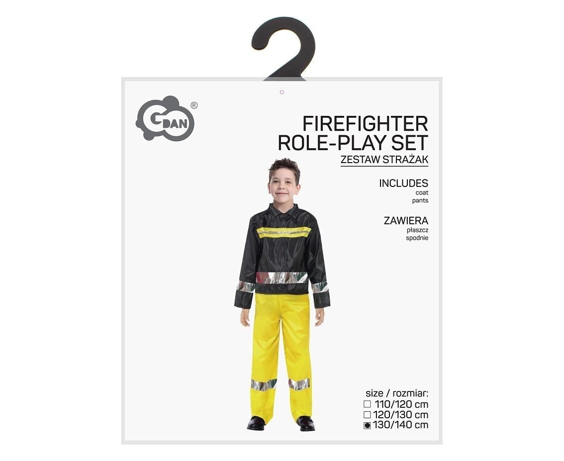 Godan Fireman Costume for Children - Size 130/140 cm