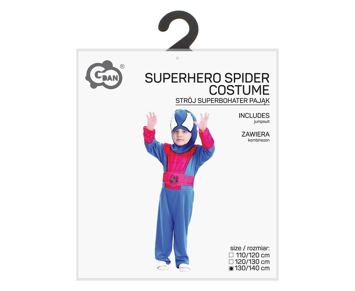 Godan Superhero Spider Costume for kids 130/140cm - perfect for costume parties