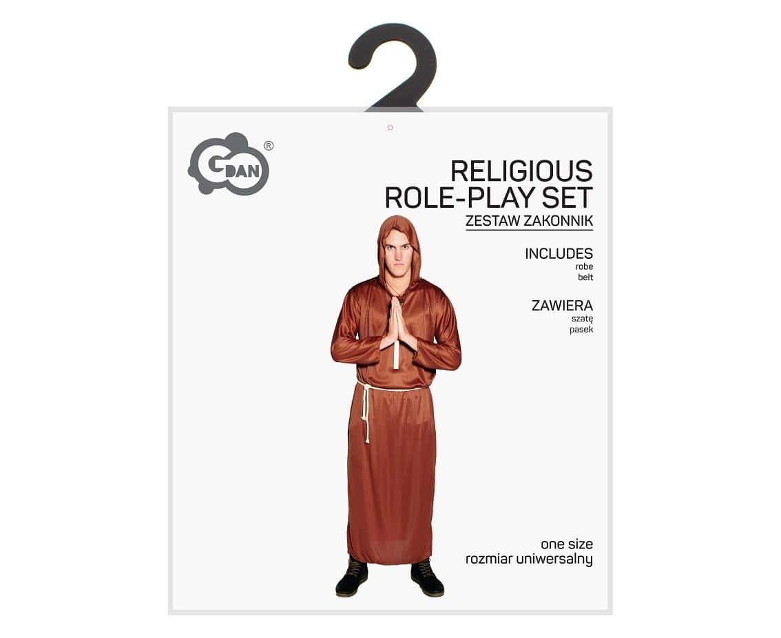 Godan Monk Costume Universal Size - perfect for disguise