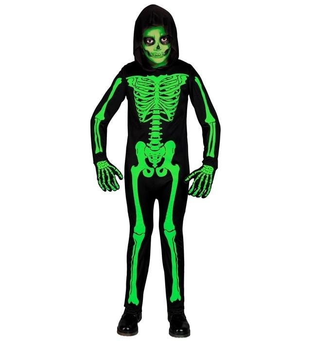 Green skeleton costume - Size 104 - perfect for Halloween