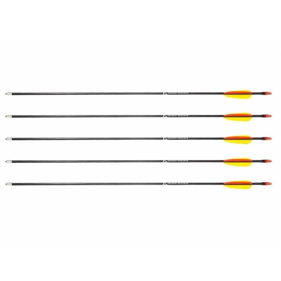 Poe Lang Fiberglass arrows 28 inches - set of 5 pieces for beginners