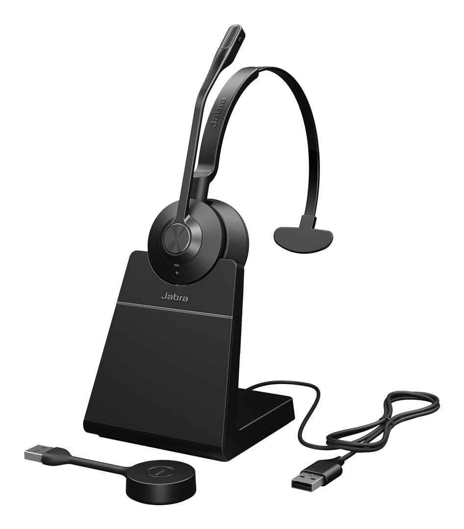 Jabra Engage 55 SE UC Mono - Headset with Link400A Stand for Professionals