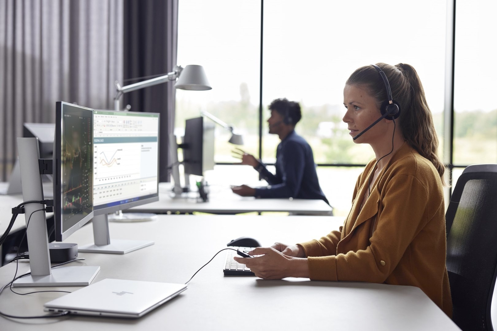 Poly EncorePro HW520 - Binaural Wired Headset USB-A Black