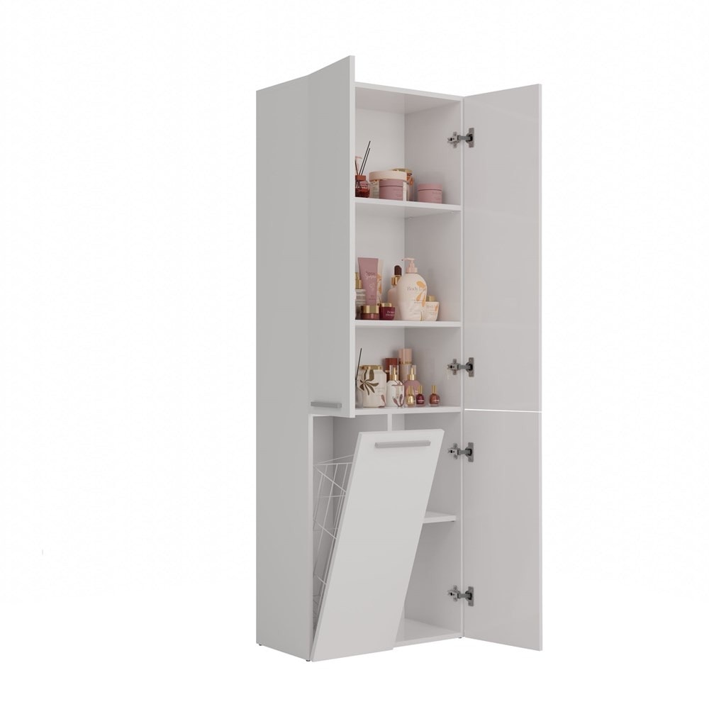Bathroom cabinet Nel white - ideal for bathroom storage