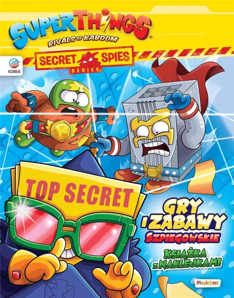 SuperZings Sticker Book Secret Spies - discover the world of Superheroes!