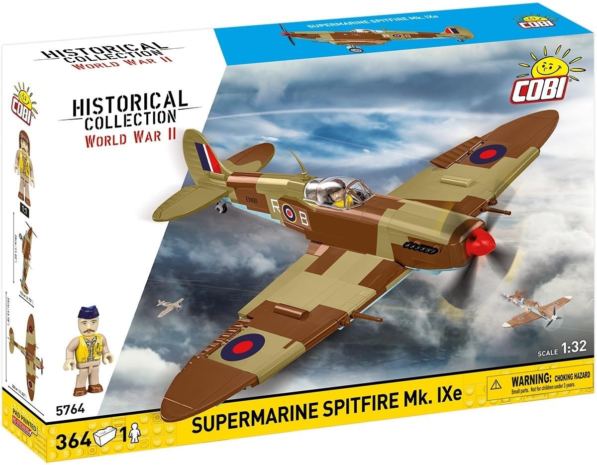 COBI Supermarine Spitfire Mk.IX E - fighter plane model made of bricks
