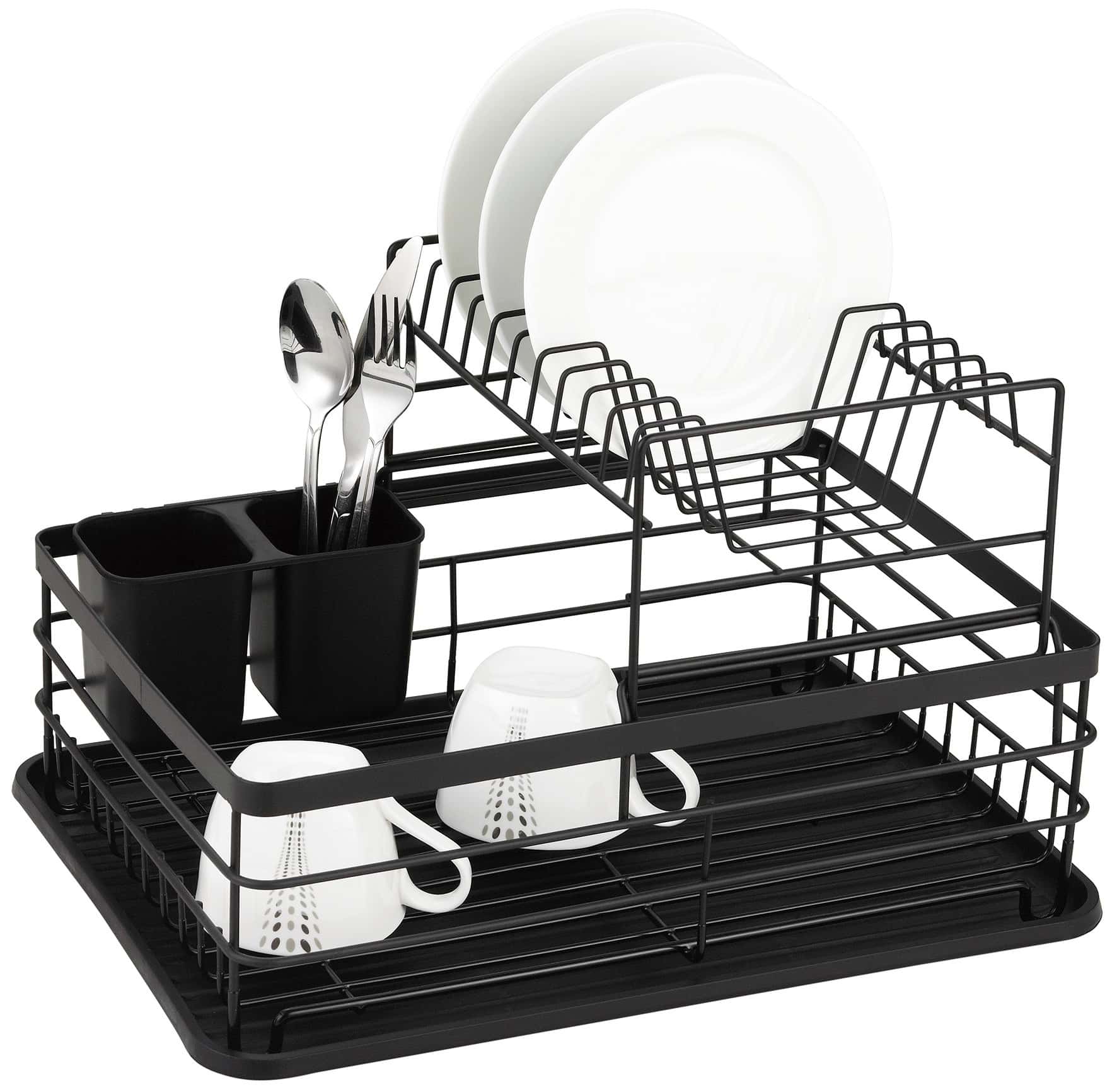 Kinghoff Dish drainer two-level - steel and plastic, perfect for any kitchen