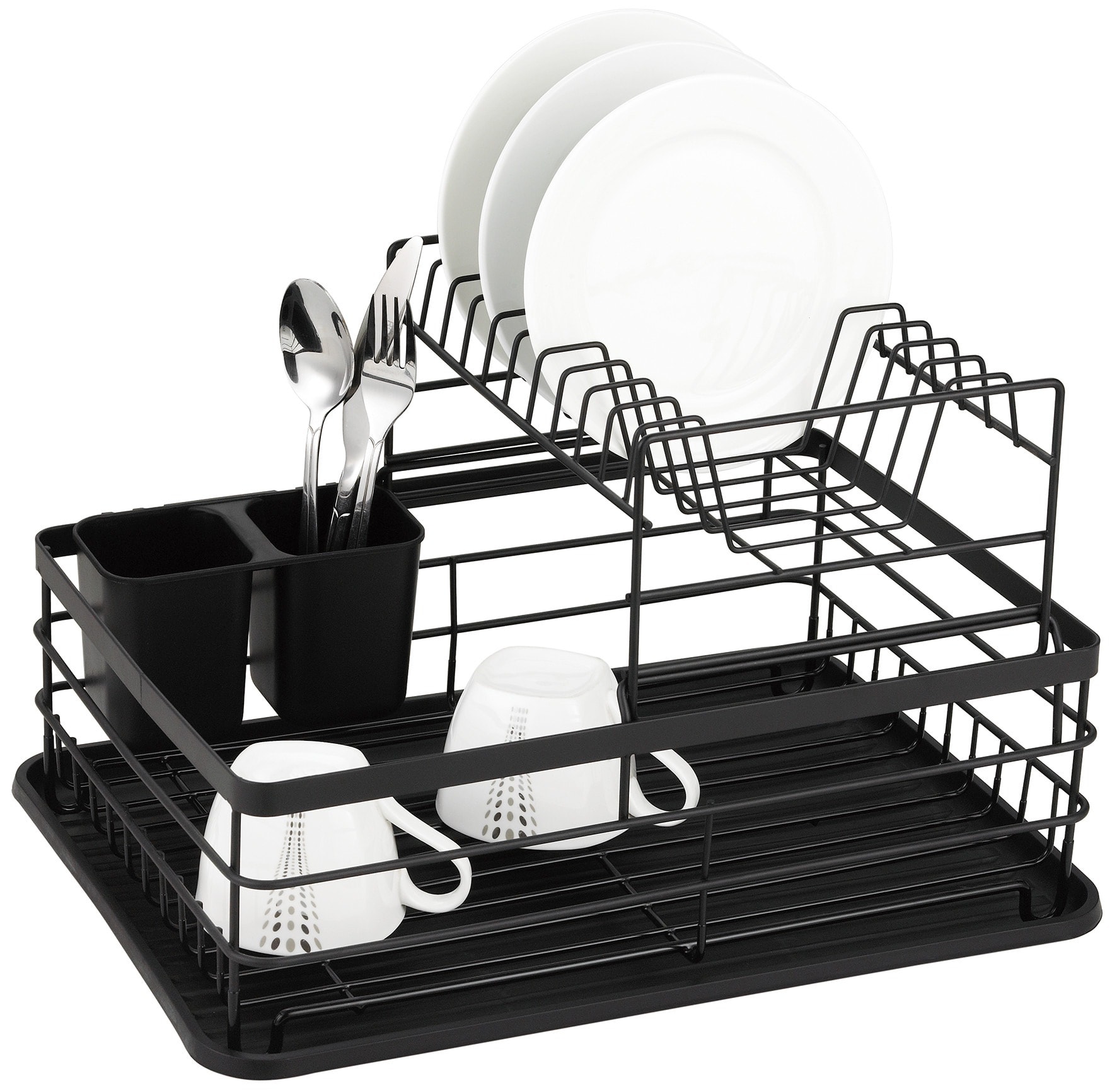Kinghoff Dish drainer two-level - steel and plastic, perfect for any kitchen