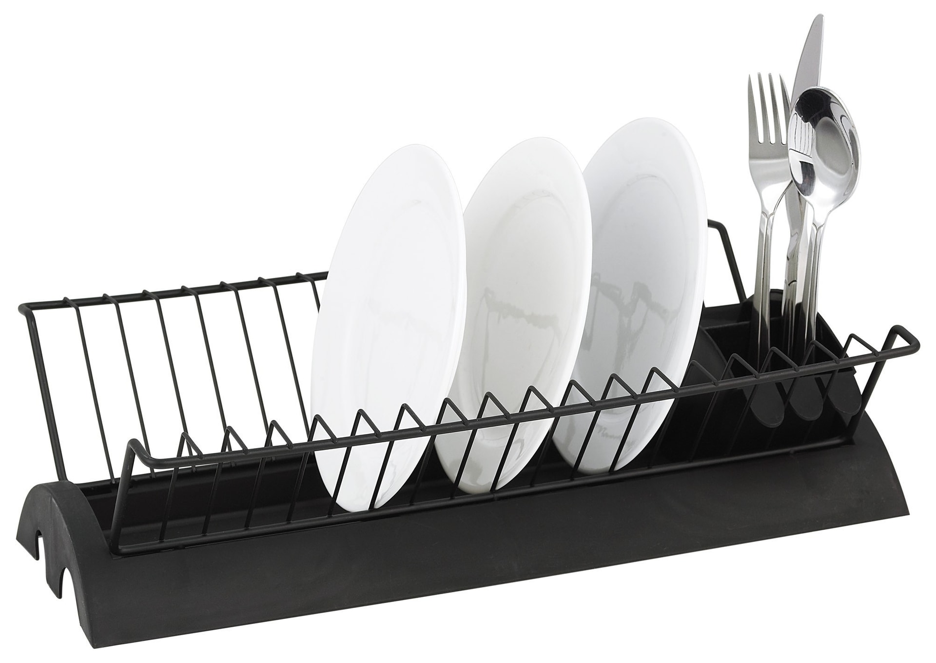 Kinghoff Dish Drainer Steel-Plastic Black - compact and durable