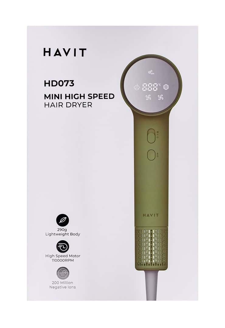 Havit HD073-EU Hair dryer green - fast drying and styling