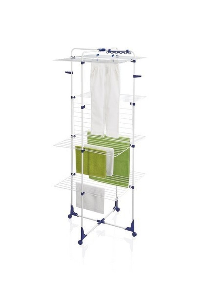 Leifheit Classic Tower 450 - Vertical Clothes Drying Rack for Space Saving