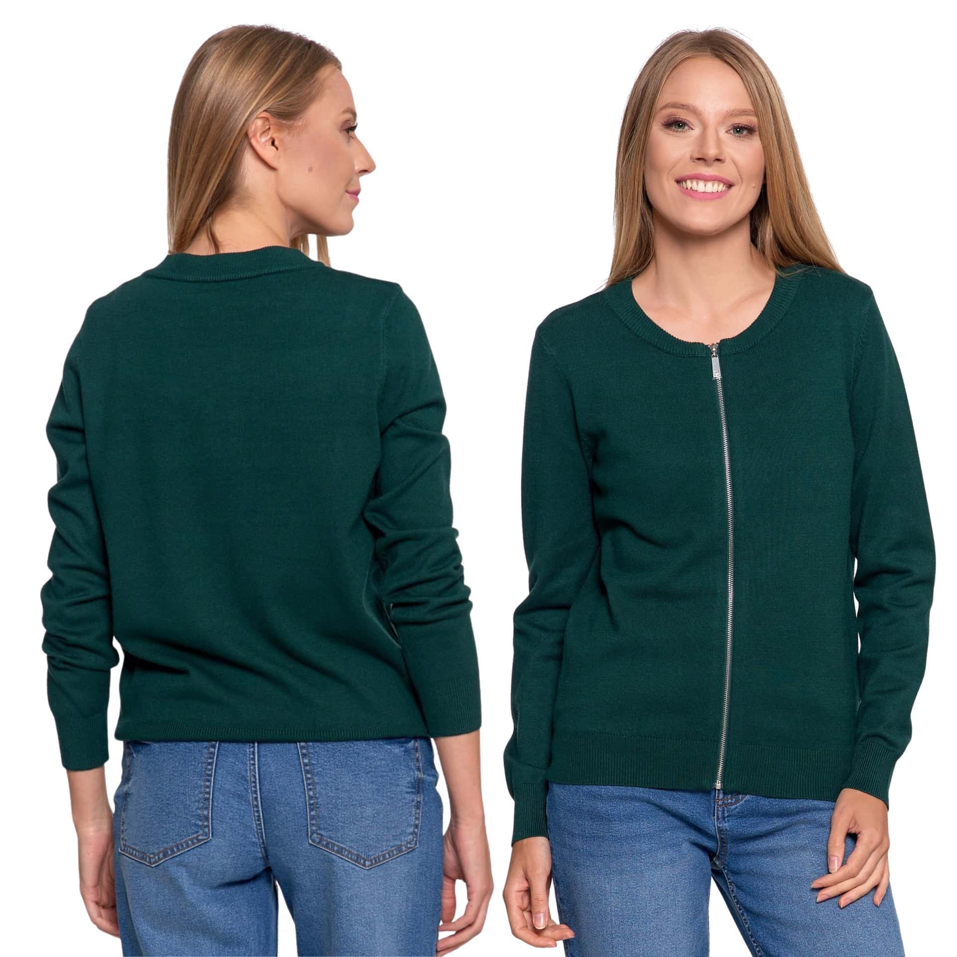 Women's cardigan green cashmere - ideal for cooler days
