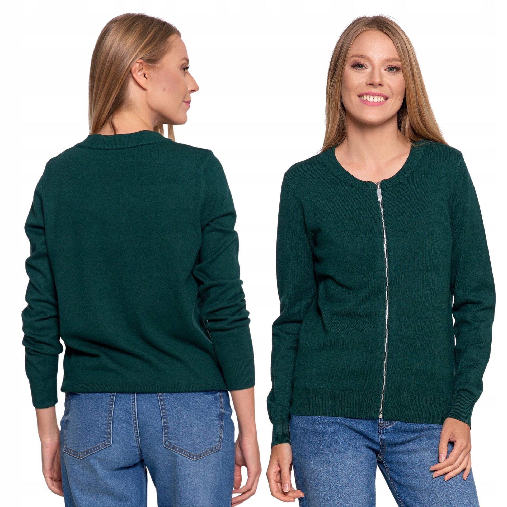 Women's cardigan green cashmere - ideal for cooler days