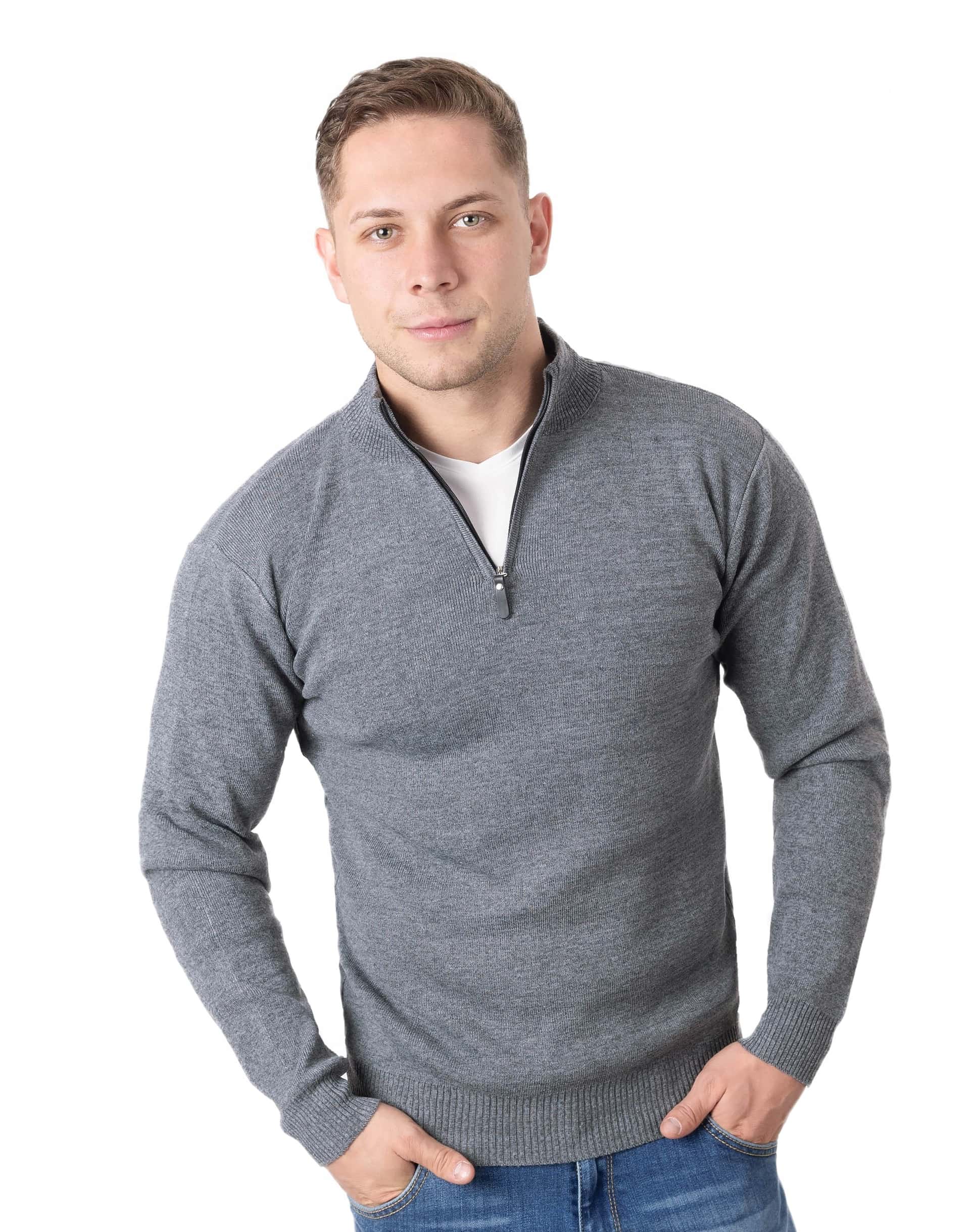 Men's Grey Sweater - Classic and comfortable