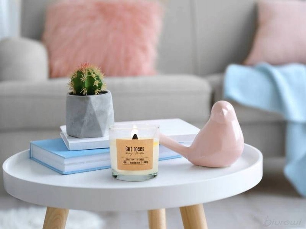 Dr. Knot Scented Candle Red Roses in Glass Jar - romantic aroma