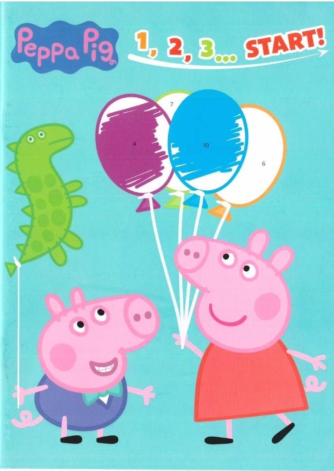 Peppa Pig 1, 2, 3... start! - collective work - ideal reading for children