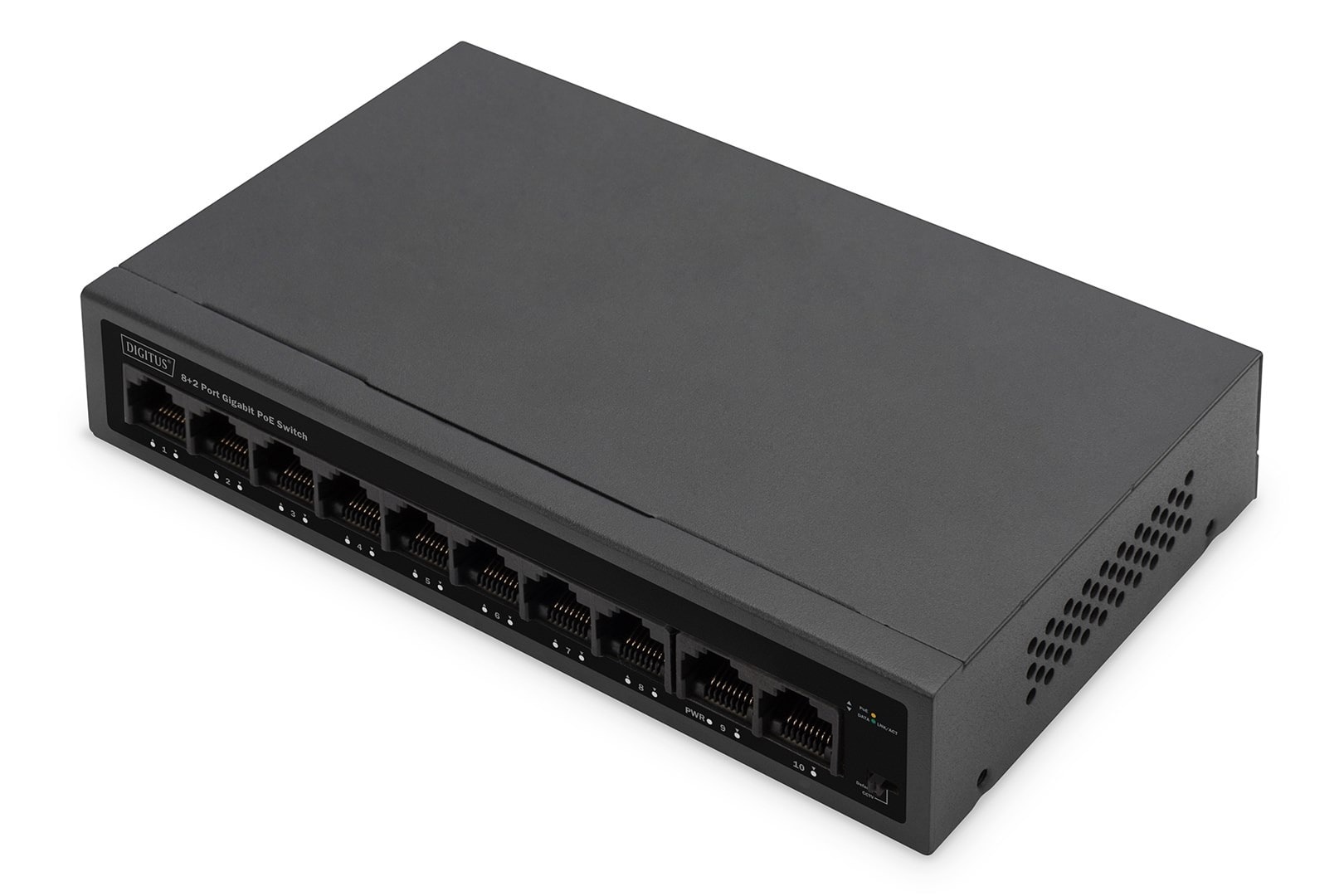 Switch 8+2 Port GE PoE - ideal for IP cameras and VoIP phones