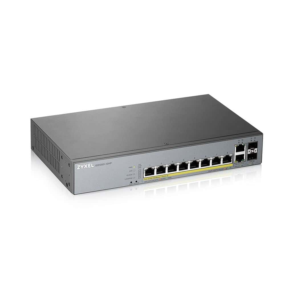 Zyxel GS1350-12HP - Managed Switch 12-Port Gigabit PoE+ 130W
