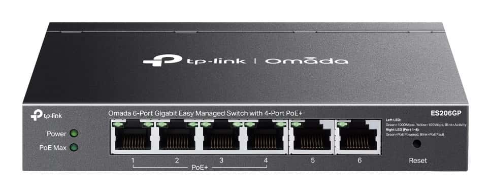 TP-LINK ES206GP - 6-Port Gigabit Ethernet Network Switch