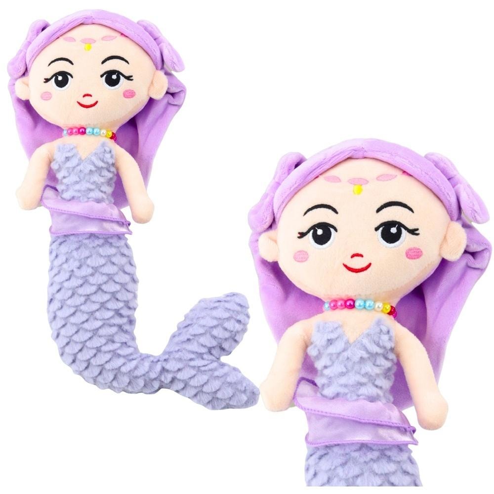 Plush mermaid with purple corals 32cm - perfect for cuddling