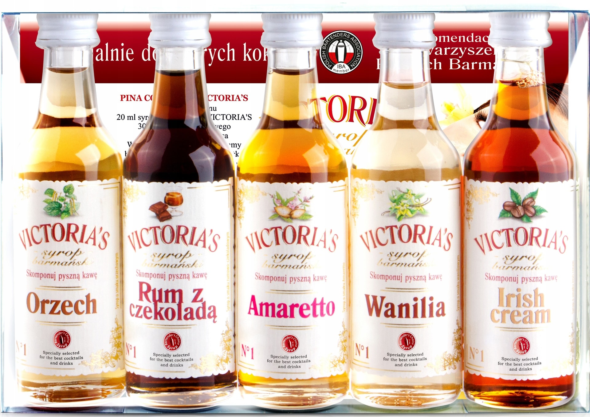Victoria's Coffee Syrup Mix - Set of 5 coffee syrups of 50 ml each