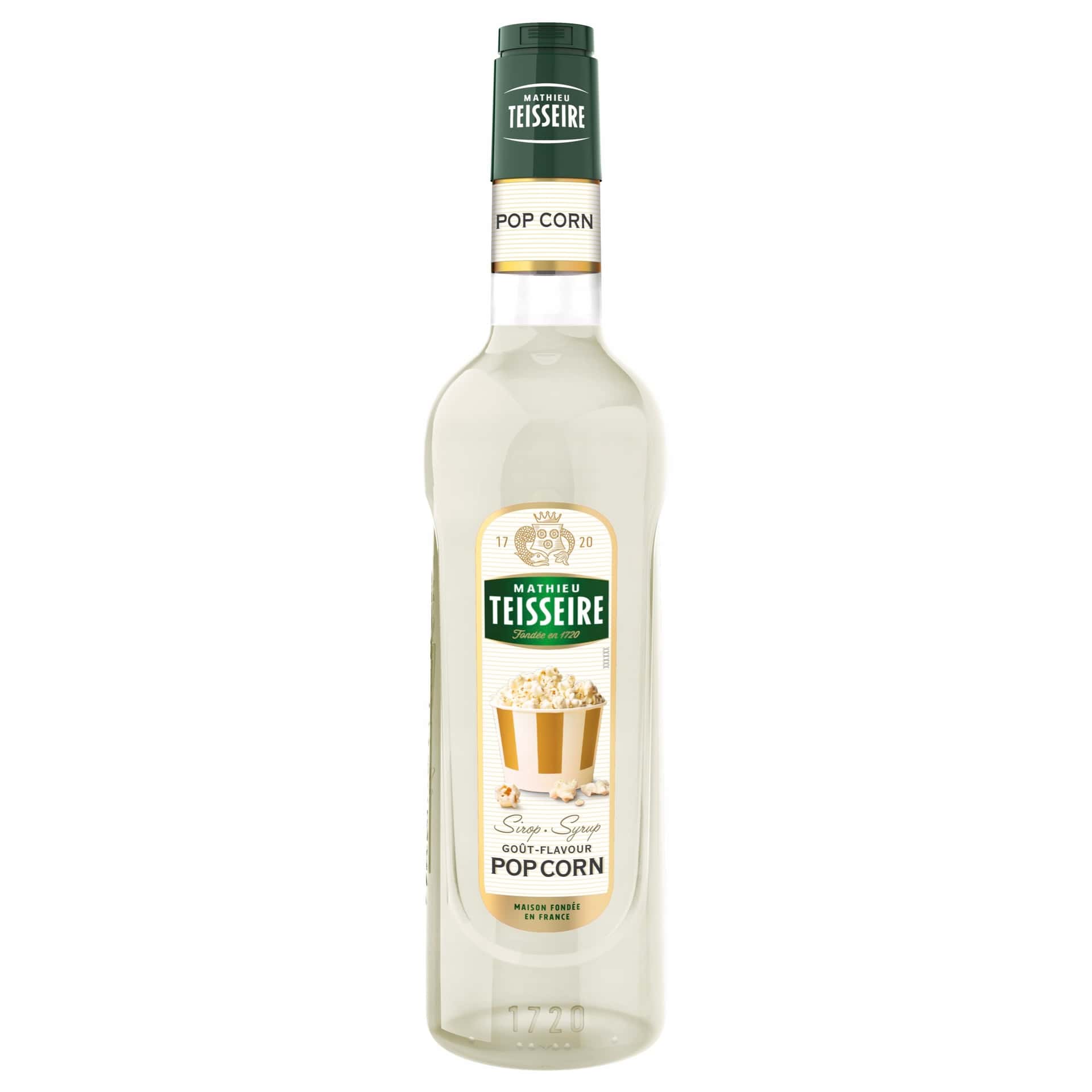 Teisseire Popcorn Syrup 700 ml - The taste of movie theater popcorn in your home