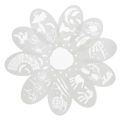 STARPAK Halloween face painting stencils 10 pieces - perfect for parties