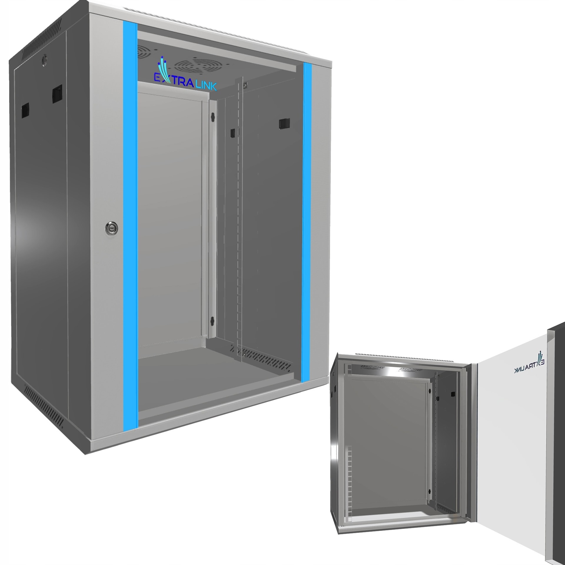 Extralink Rack cabinet 15U 600x450 mm - ideal for your server room