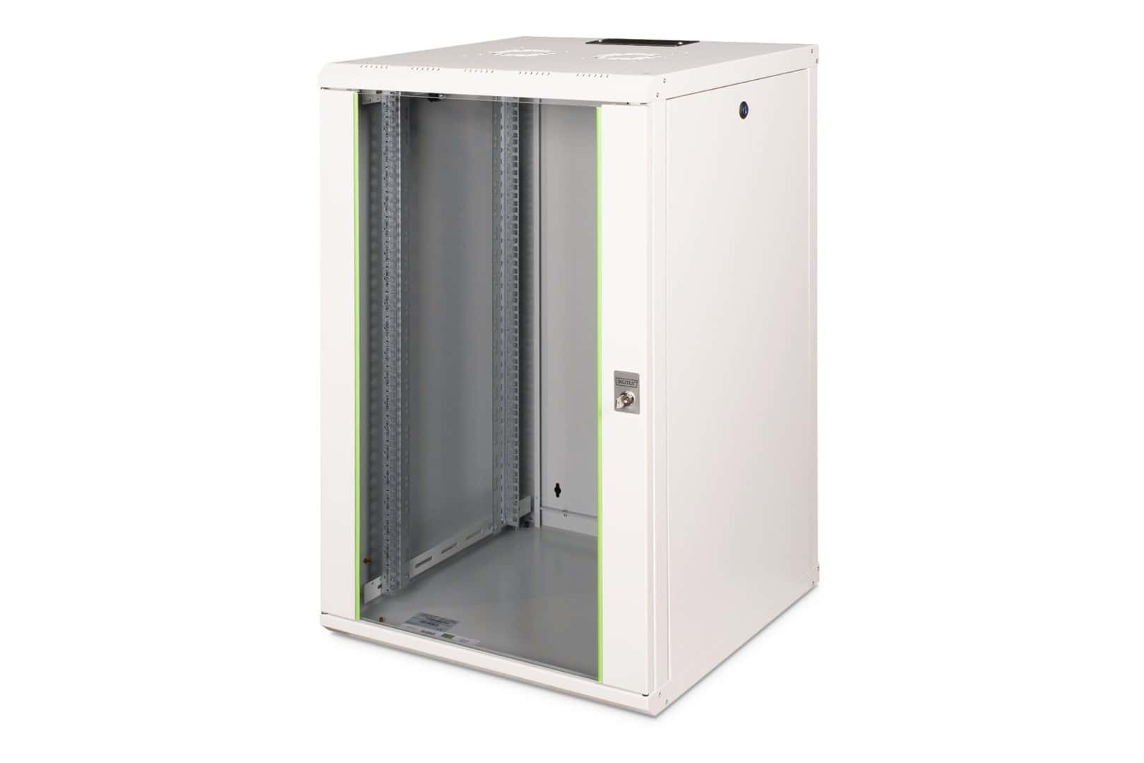 Unique Wall mounted network cabinet 19 inch 20U rack 600x600 grey